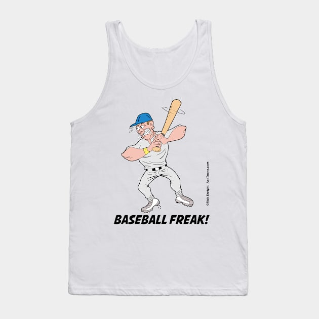 Baseball Freak Tank Top by AceToons